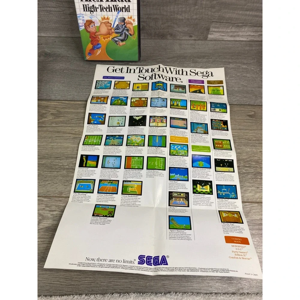 Alex Kidd‎ High-Tech World Sega Master System CIB Case no Manual 1987 43017-5020
